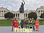 Am mittleren Wochenende des Frühlingsfestes finden zum 150. Geburtstag der Freiwilligen Feuerwehr am 23.+24.04.2016 die Firetage statt  (©Fotos: Branddirektion München)